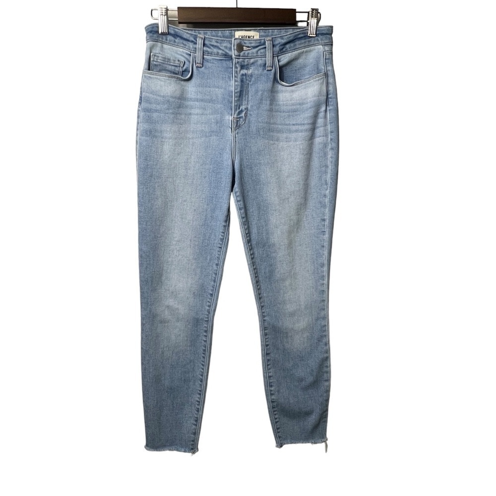 L'Agence Jeans Cropped Ankle Light Wash Stretch Size 29